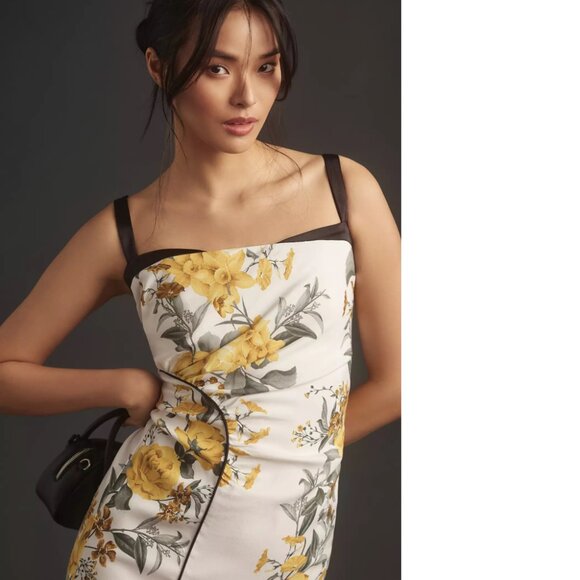 Anthropologie Maeve Sleeveless Square-Neck Column Midi Dress size 10 new nwt - Picture 4 of 10